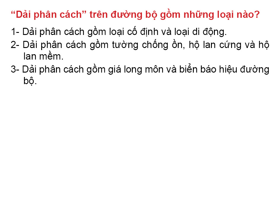 Khái niệm "làn đường" được hiểu như thế nào là đúng?